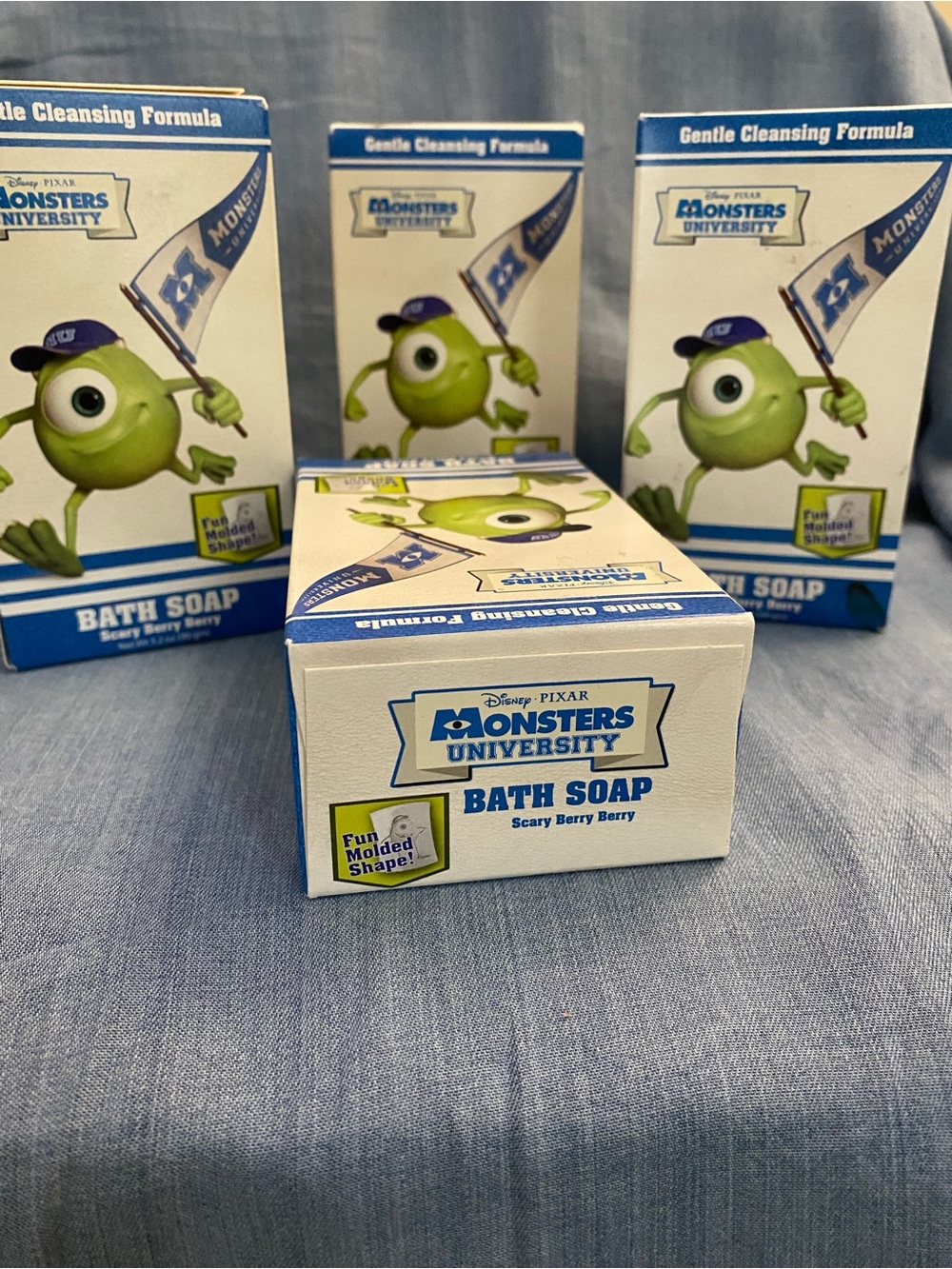 Disney Monsters Inc Mike Wazowski Scary Berry Scented Bath Soap 3-Pack 2013